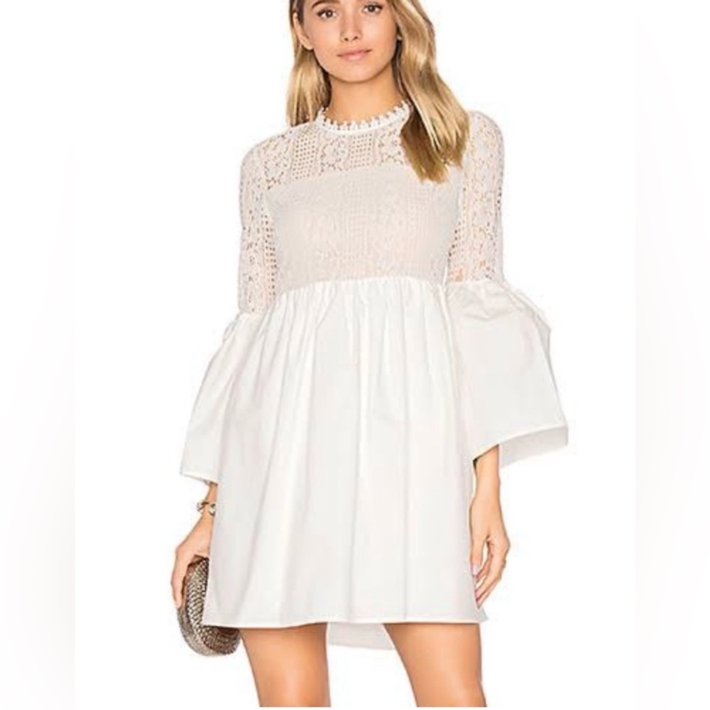 Endless Rose white lace poplin mini dress size S